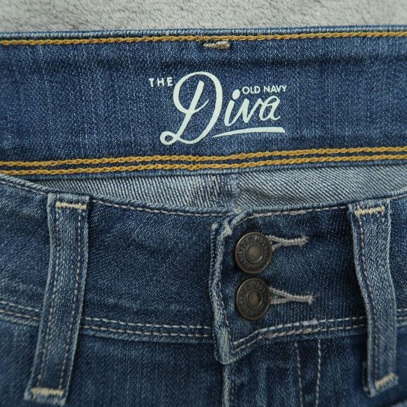 Old Navy Jeans Women's 6 Blue Low-Rise The Diva Capri Denim Pants 22" Inseam - Picture 11 of 14